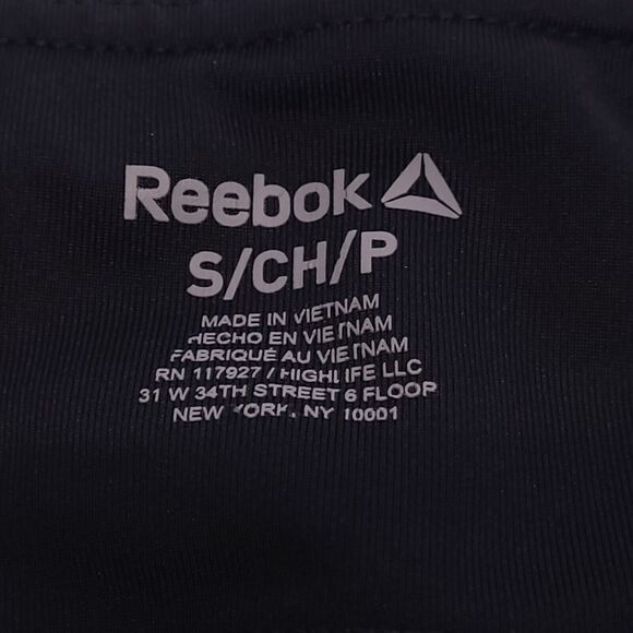 Reebok Athletic Pull On Workout Leggings Pants Womens Size Small S Black - Picture 3 of 8